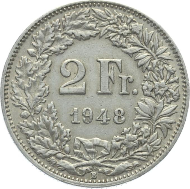 2 Franken 1948 B